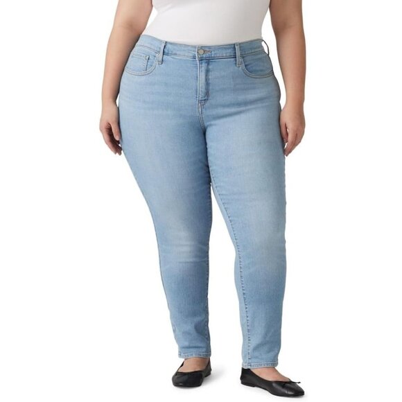 Women's Levi's 311 Shaping Skinny Jeans Size 18W Mid Rise Light Up and Away NWT - Picture 2 of 3